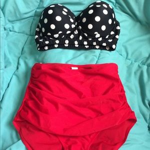 Two piece bathing suit